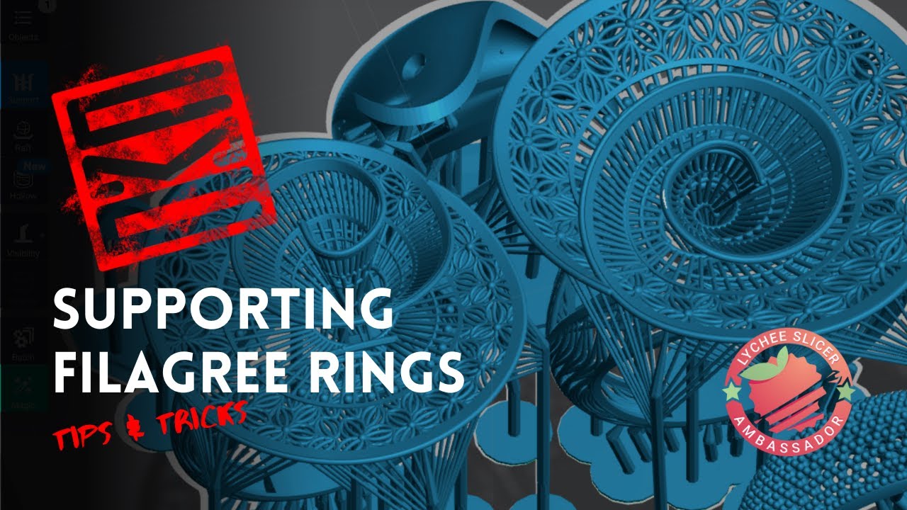 Supporting Filagree Style Rings - Lychee Slicer Tutorial
