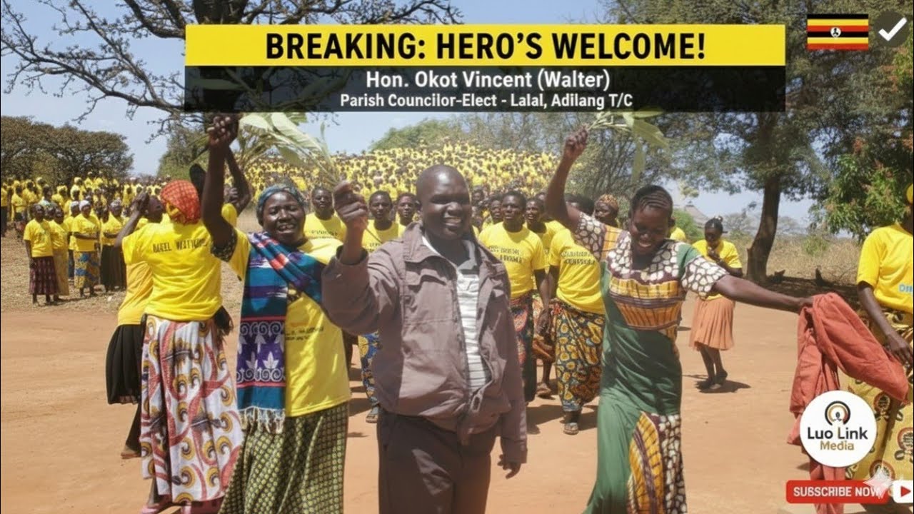 ​Hon. Okot Vincent  Parish Councillor-elect lalal, Adilang T/C: Massive Homecoming, Adilang T/C.