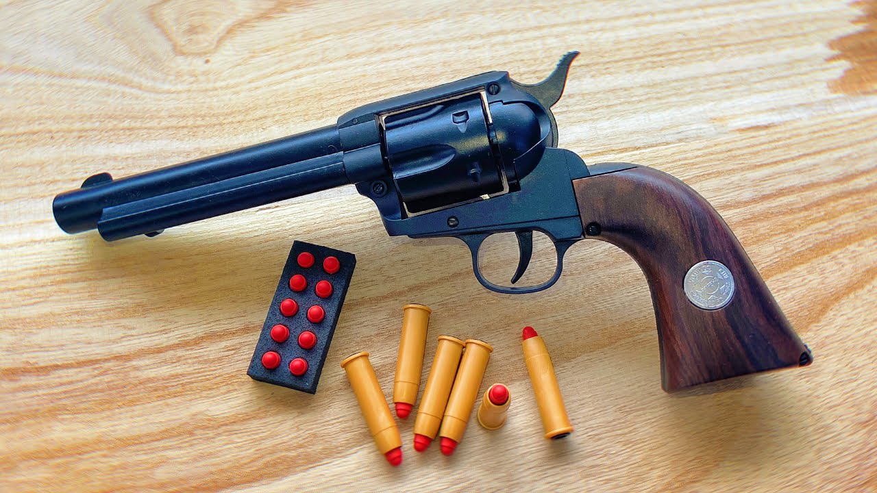 Realistic Revolver toy gun Unboxing| Western cowboy revolver M1873, Quality Metal Weapons