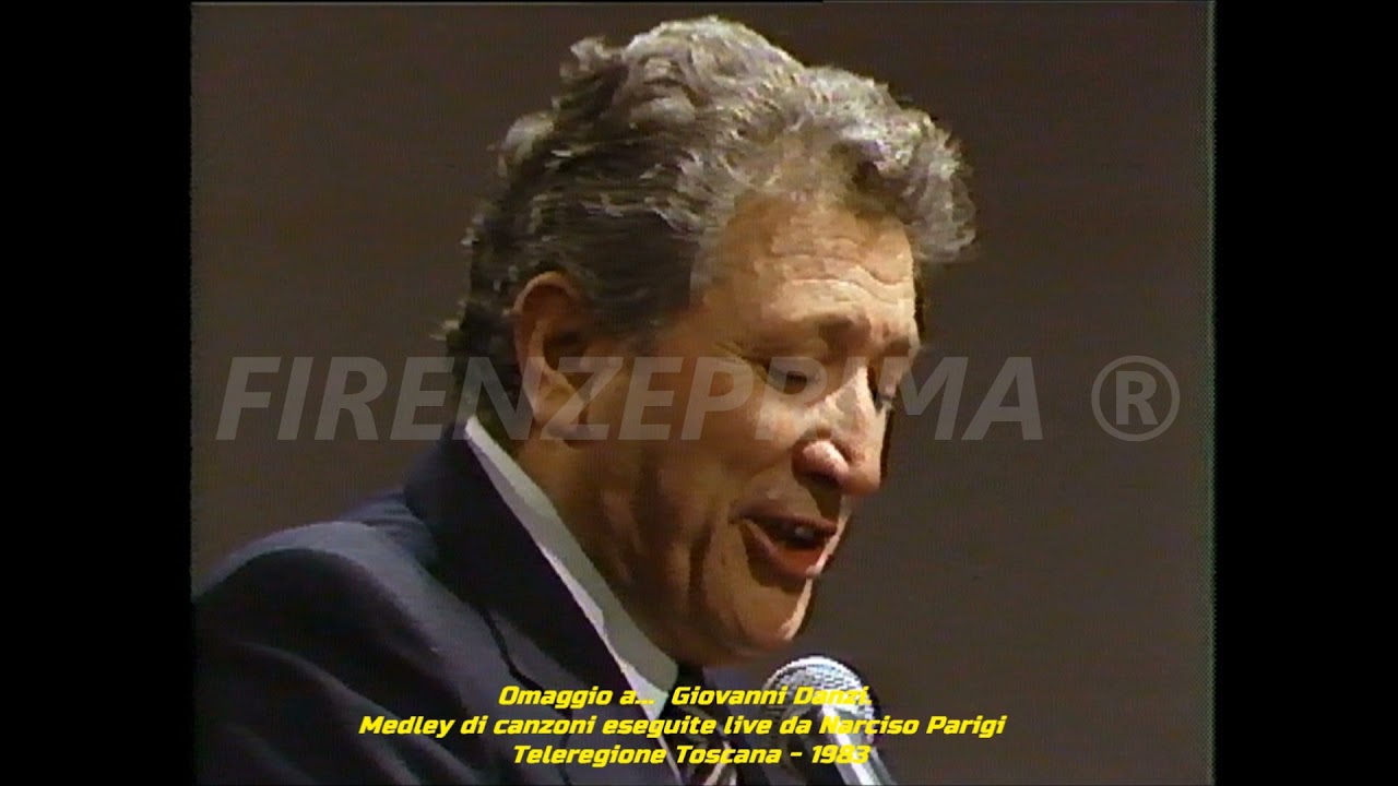 Omaggio a... Giovanni D'Anzi. Narciso Parigi canta live un medley di canzoni. Teleregione. 1983