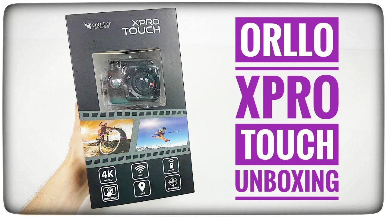 Orllo Xpro Touch 4K Wi-Fi z GPS unboxing i pierwsze uruchomienie kamery sportowej | ForumWiedzy