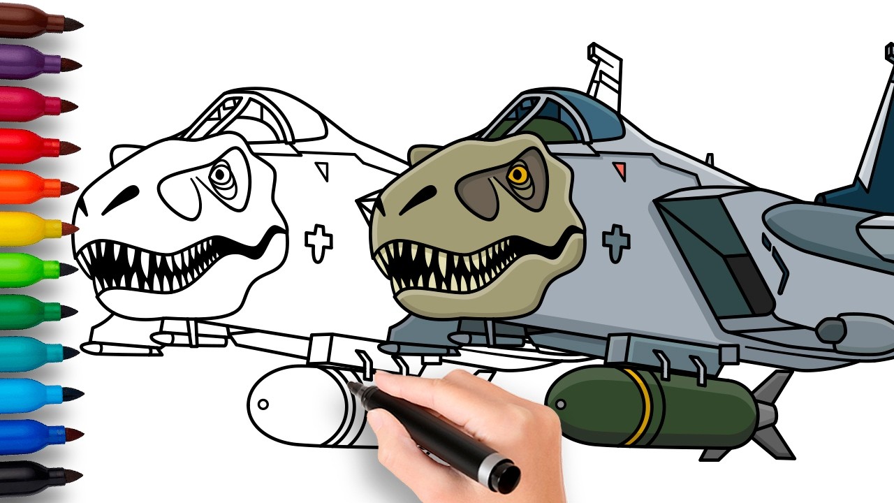 COMO DIBUJAR a NUCLEARO DINOSSAURO | Italian Brainrot Animals - fácil y rápido dibujo