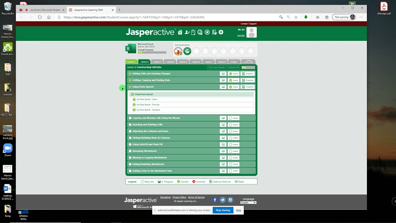 JA Excel 2 4 5  Copying and Moving Cells with Mouse   Inserting Deleting Cells