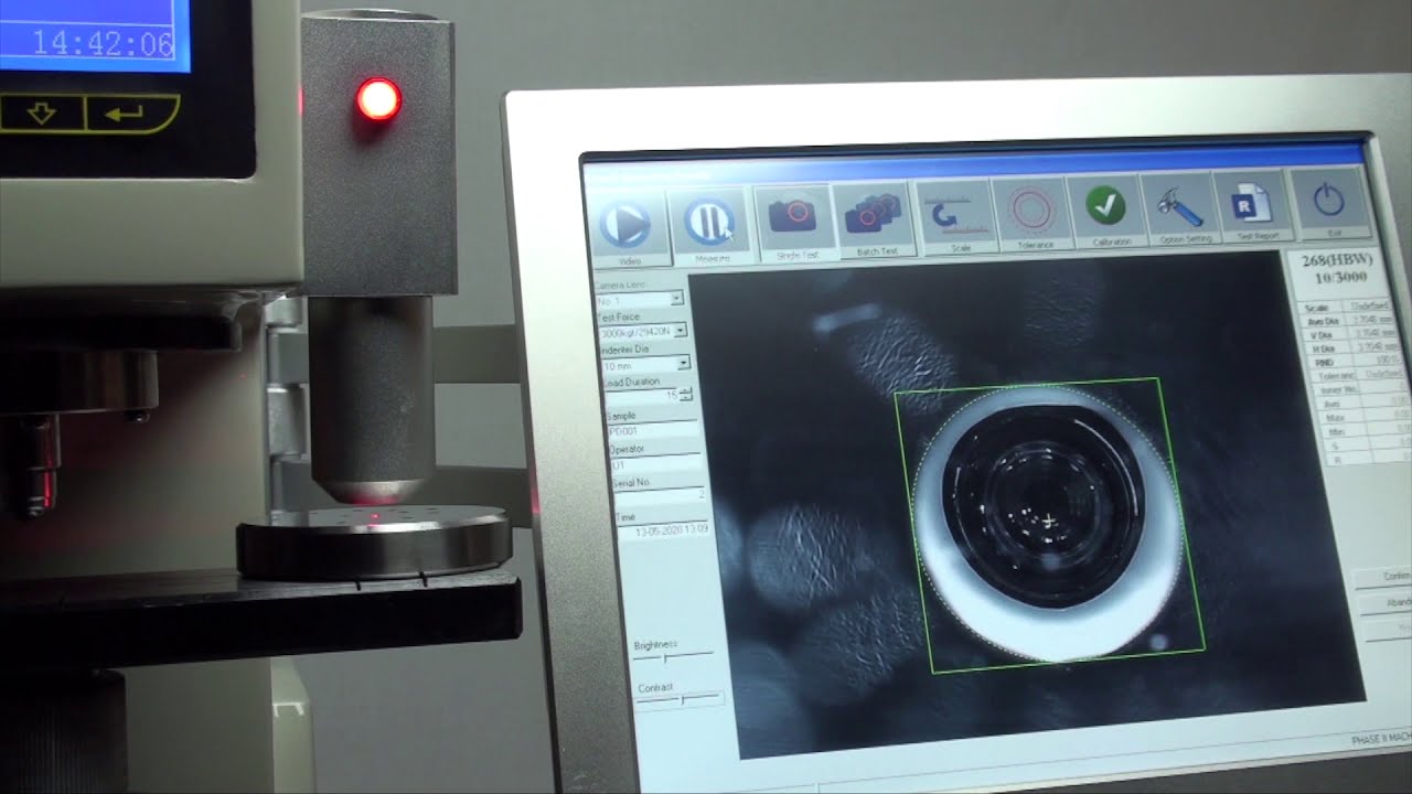 Brinell Hardness Tester Phase II 900-359 Brinell Hardness Tester w/ optics/auto -z axis Revised