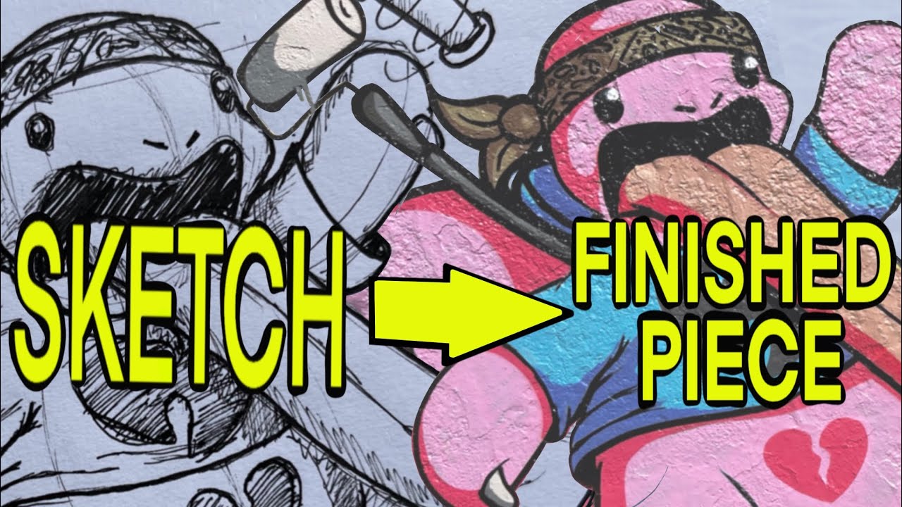 Pokemon painted as HipHop-Character - Graffiti