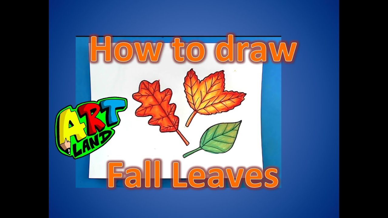 How to draw Fall Leaves