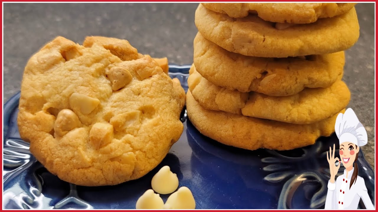 GALLETAS DE CHOCOLATE BLANCO Y MACADAMIAS🍪WHITE CHOCOLATE AND MACADAMIA COOKIES🍪