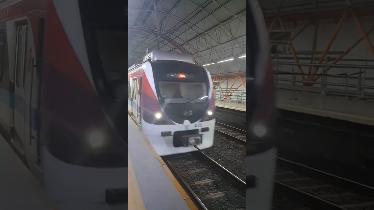 [CCR Metr&ocirc; Bahia] trem s&eacute;rie 1000 na esta&ccedil;&atilde;o Acesso Norte #metrodesalvador #metro #trem #salvador