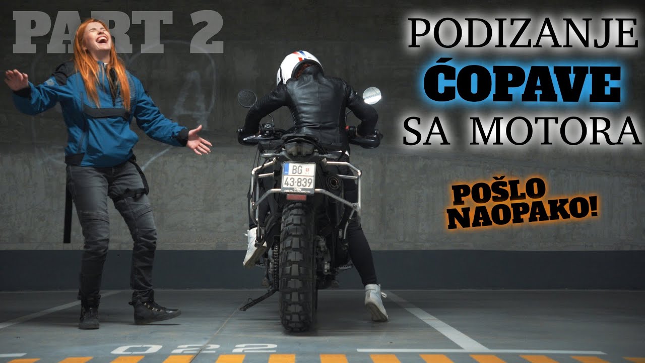 Pogledajte MUKE NISKIH VOZAČA motocikala - Dizanje “ćopave” je posebna veština