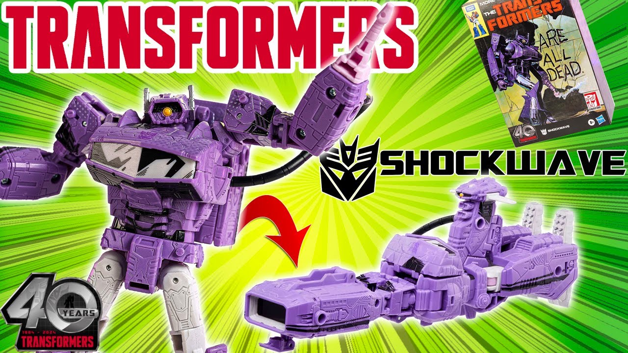 TRANSFORMERS GENERATIONS SHOCKWAVE Collector COMIC EDITION 40 ANS Mon DECEPTICON préféré !