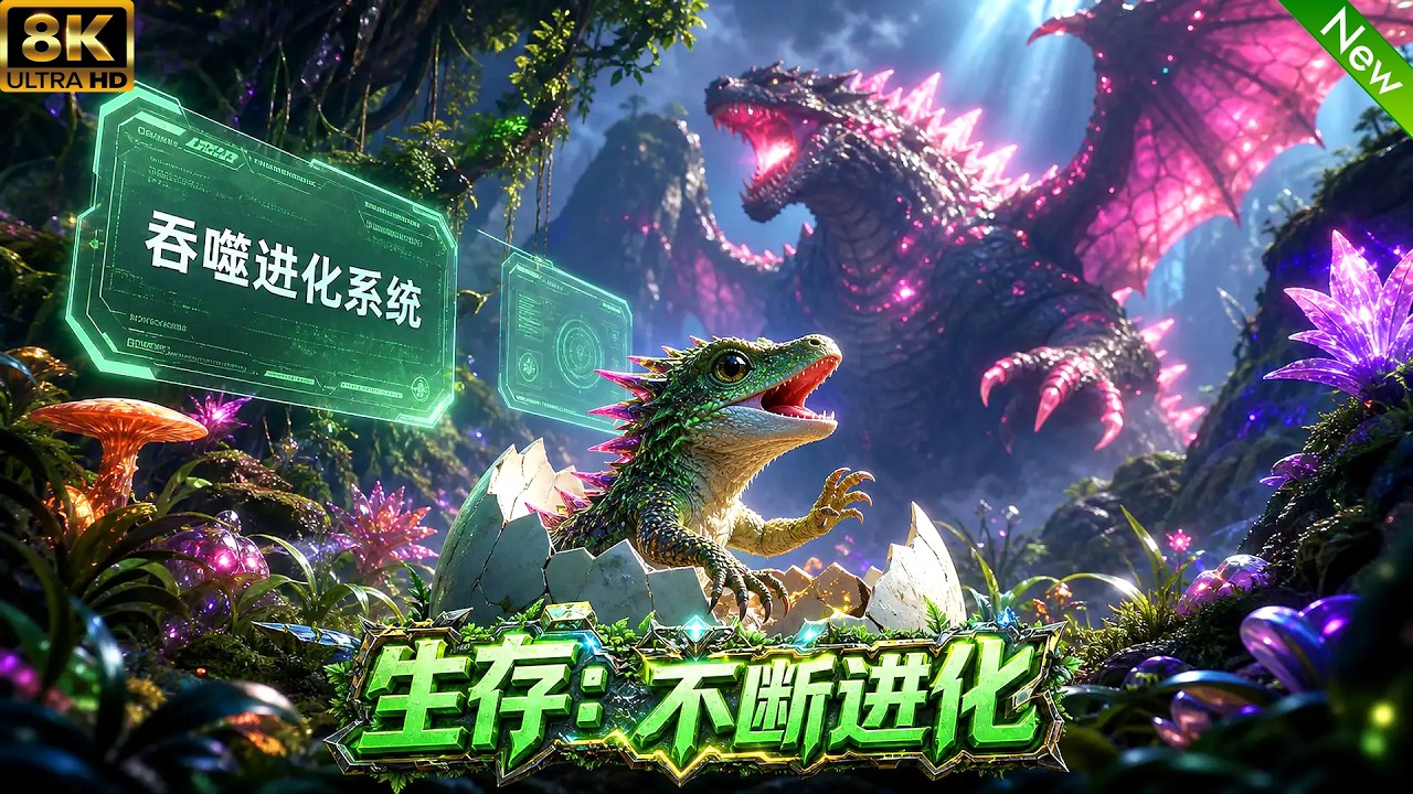 全新動漫📢開局一隻蜥蜴，啟動無限吞噬進化！劇情超燃，全程高能，看完後還想看！ #anime #動漫 #穿越