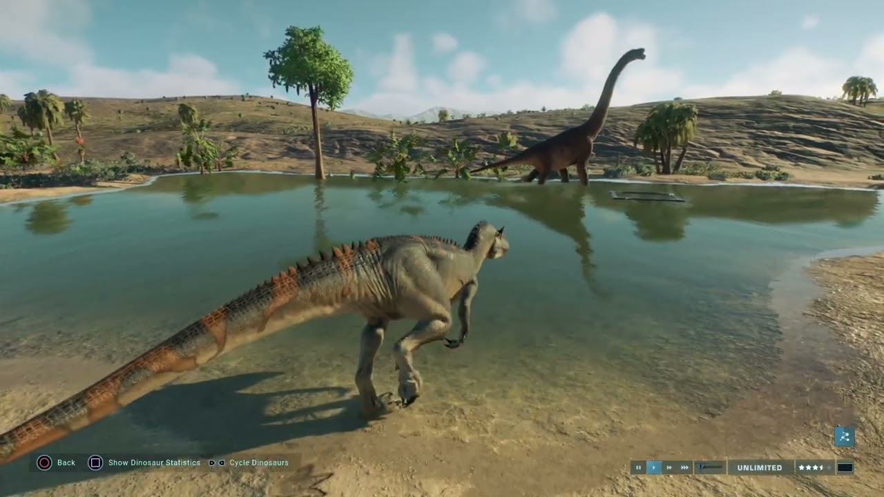 Jurassic World Evolution 2: Allosaurus vs JP Brachiosaurus