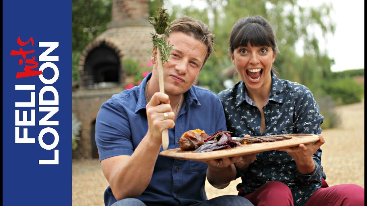 Skirt Steak, Chimichurri & Veggies | Feli & Jamie Oliver