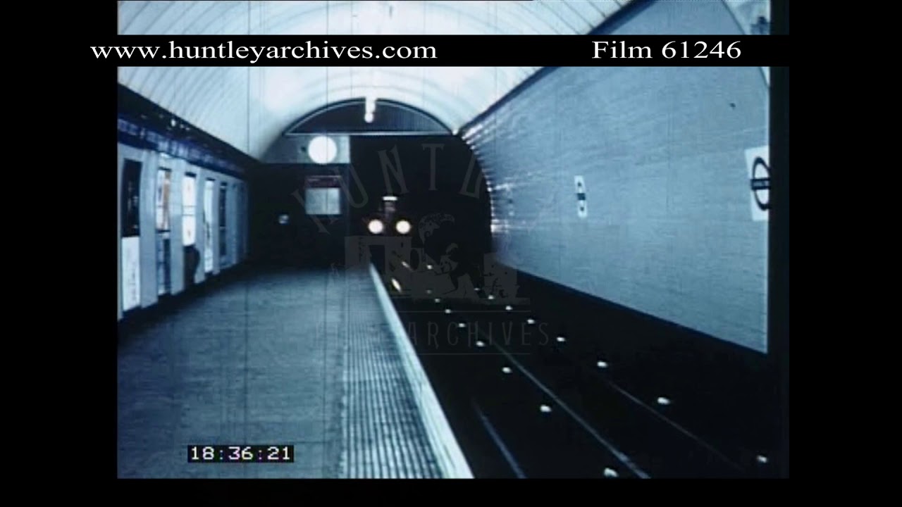 London Undergound and Victoria Line 1960's.  Archive film 61246