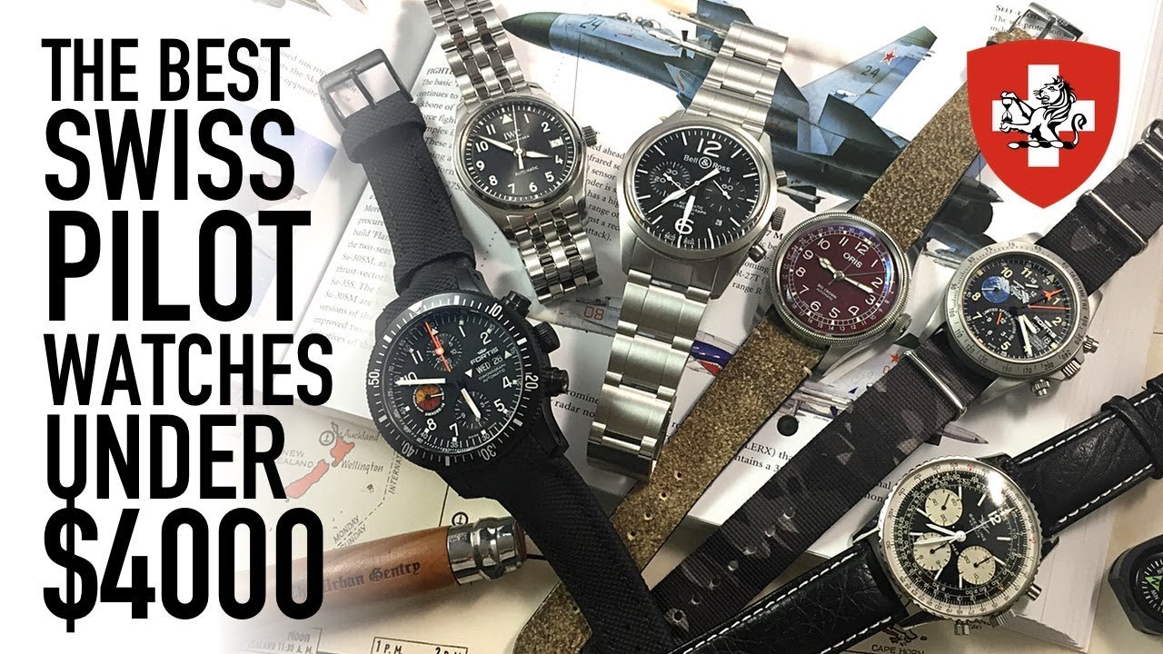 The Best Swiss Pilot Watches $1000 to $4000: Fortis, IWC, Bell & Ross, Oris, & Breitling