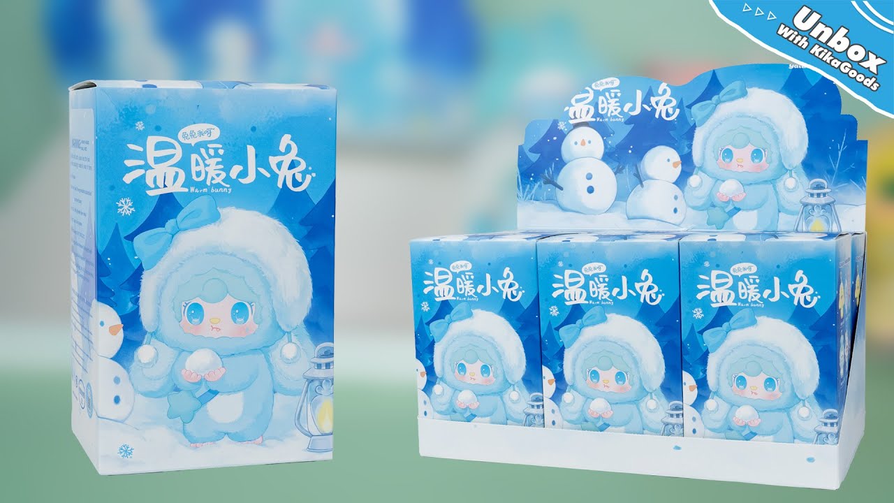 Распаковка закрытой коробки с плюшевой игрушкой YOOKI третьего поколения Warm Bunny Series #kikag...