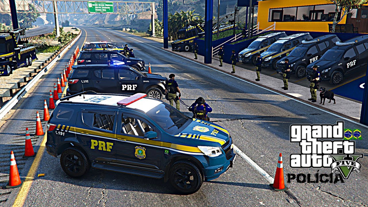 OPERAÇÃO FRONTEIRA: POLÍCIA RODOVIÁRIA FEDERAL - PRF | GTA 5 POLICIAL (BLITZ)