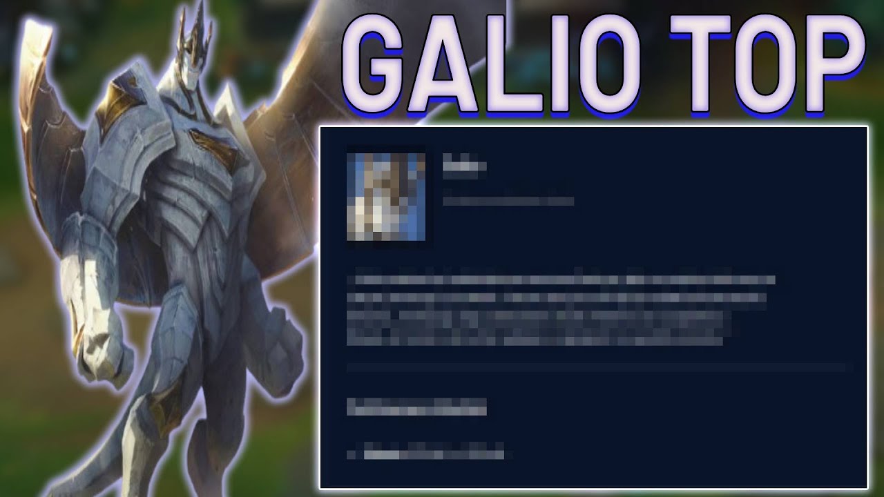Galio na topie jako odpowiedź na mag&oacute;w w patchu 2025.S1.3?