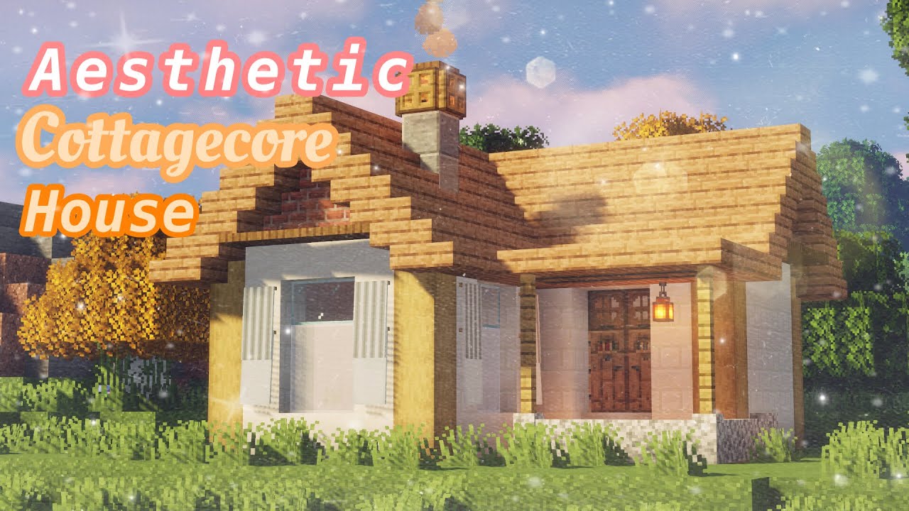 aesthetic white cottagecore house | Minecraft Speedbuild