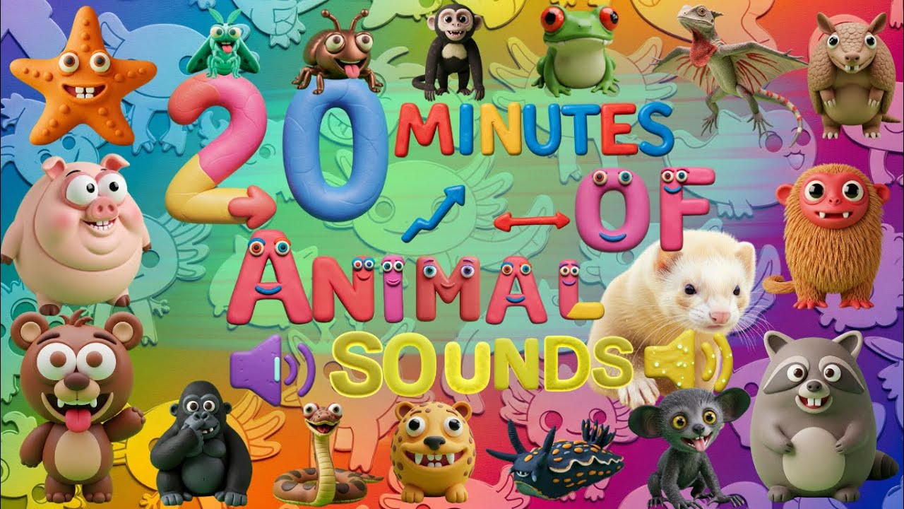 20-Minute Wild Animal Sounds Adventure №8! 🦁 ABCs, Colors & Freaky Zoo Creatures for Kids