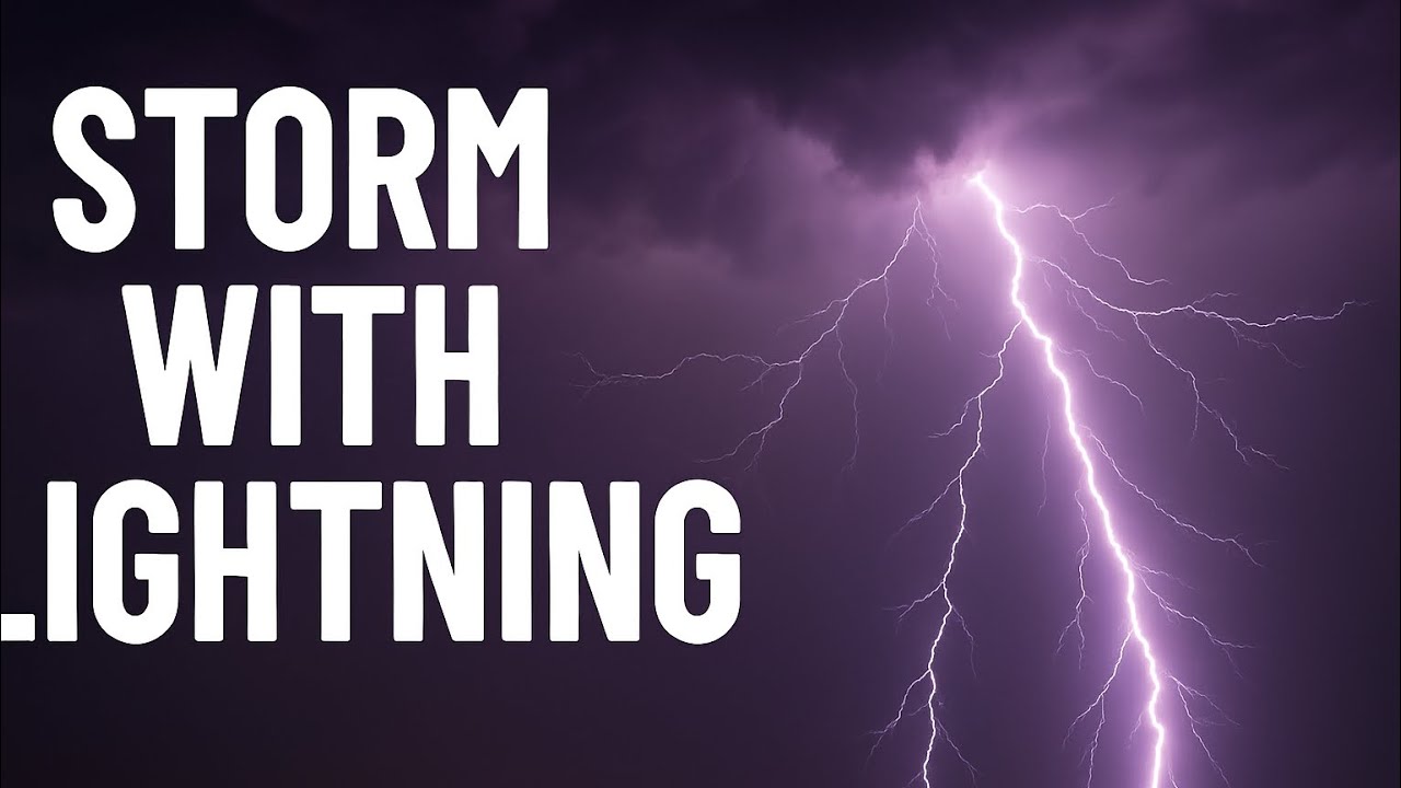 Sydney Storm with lightning 6th July 2025