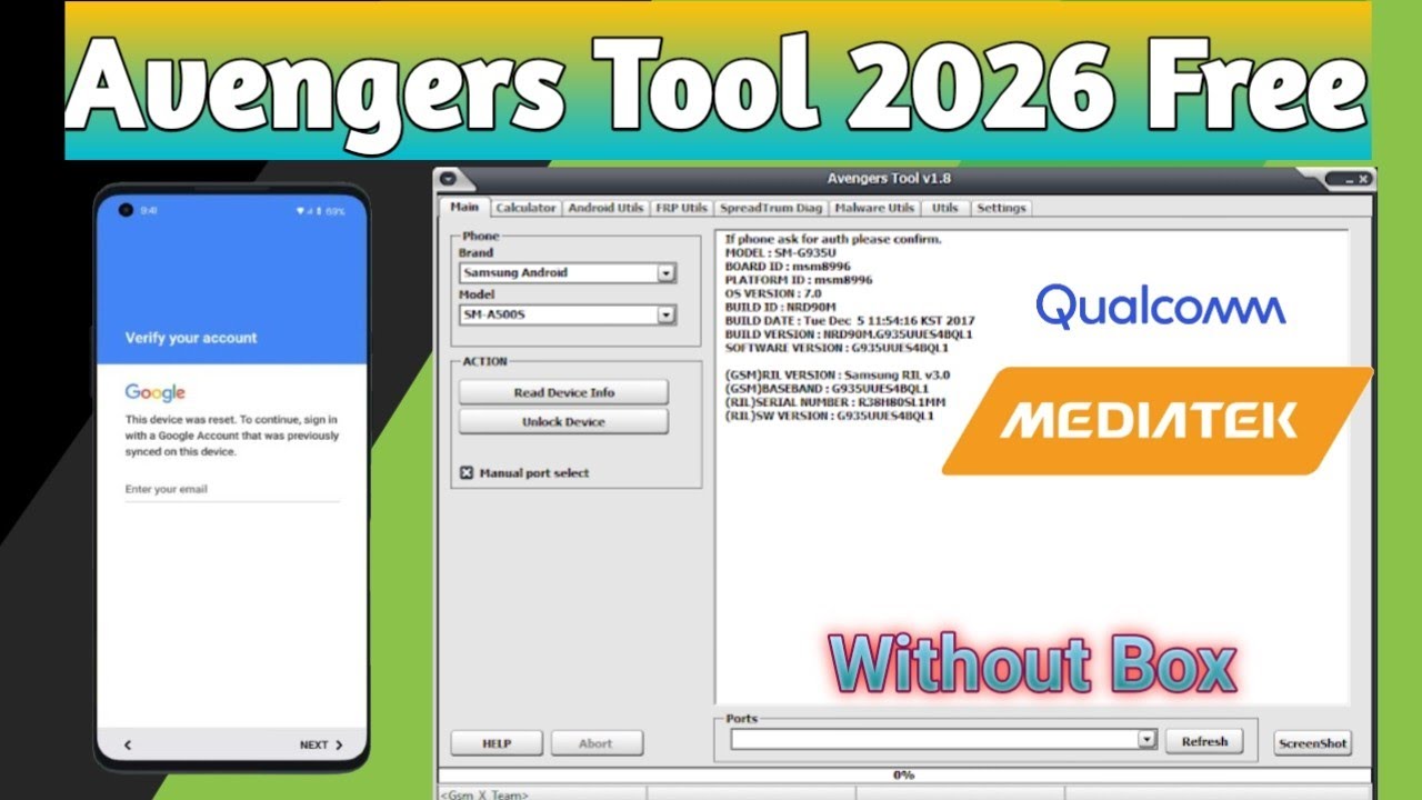 Avengers Tool v1.8 🔥 | ALL-IN-ONE Phone Service Tool 2026 | Unlock, Repair, Flash | FREE Download
