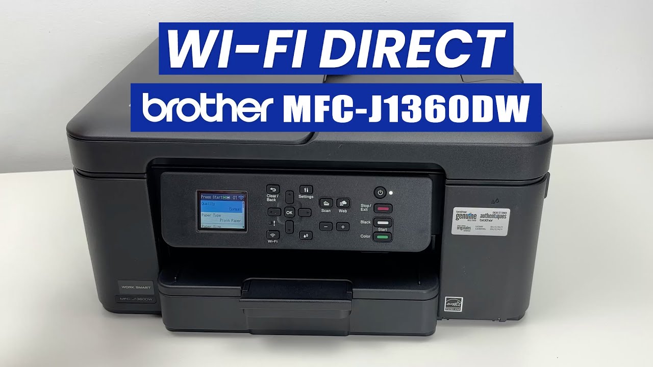 Как настроить Wi-Fi Direct на Brother MFC-J1360DW