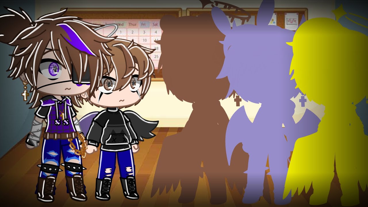 Michael and C.C are stuck in a room with FNaF tormentors for 24 hours / Gacha Club Mini Movie