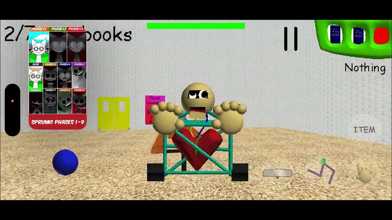 I'm playing baldi basics but first prize.