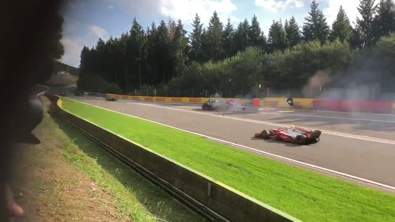 Hubert - formula 2 incidente 31 08 2019 al circuito di SPA Belgio