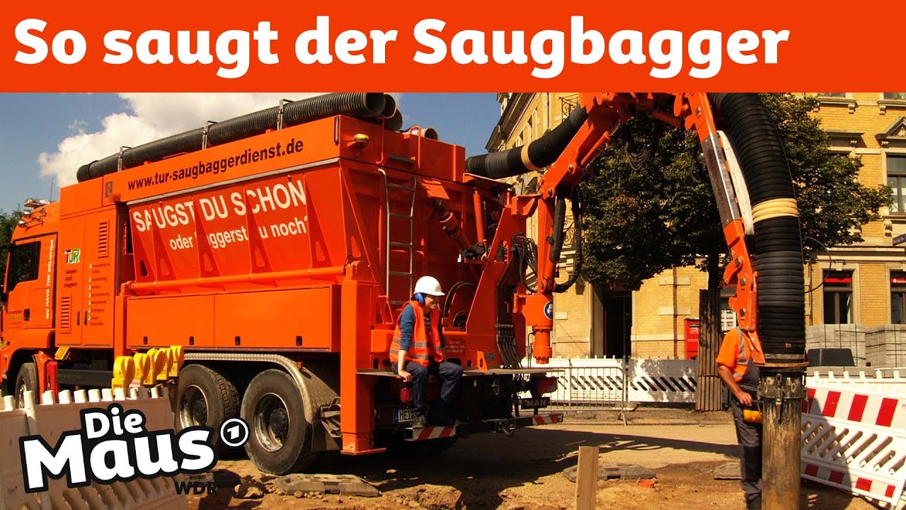 So funktioniert ein Saugbagger | DieMaus | WDR
