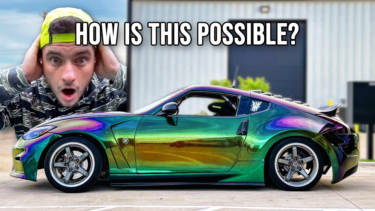 REVEALING THE *INSANE* PAINT COLOR FOR MY 370Z RACE CAR