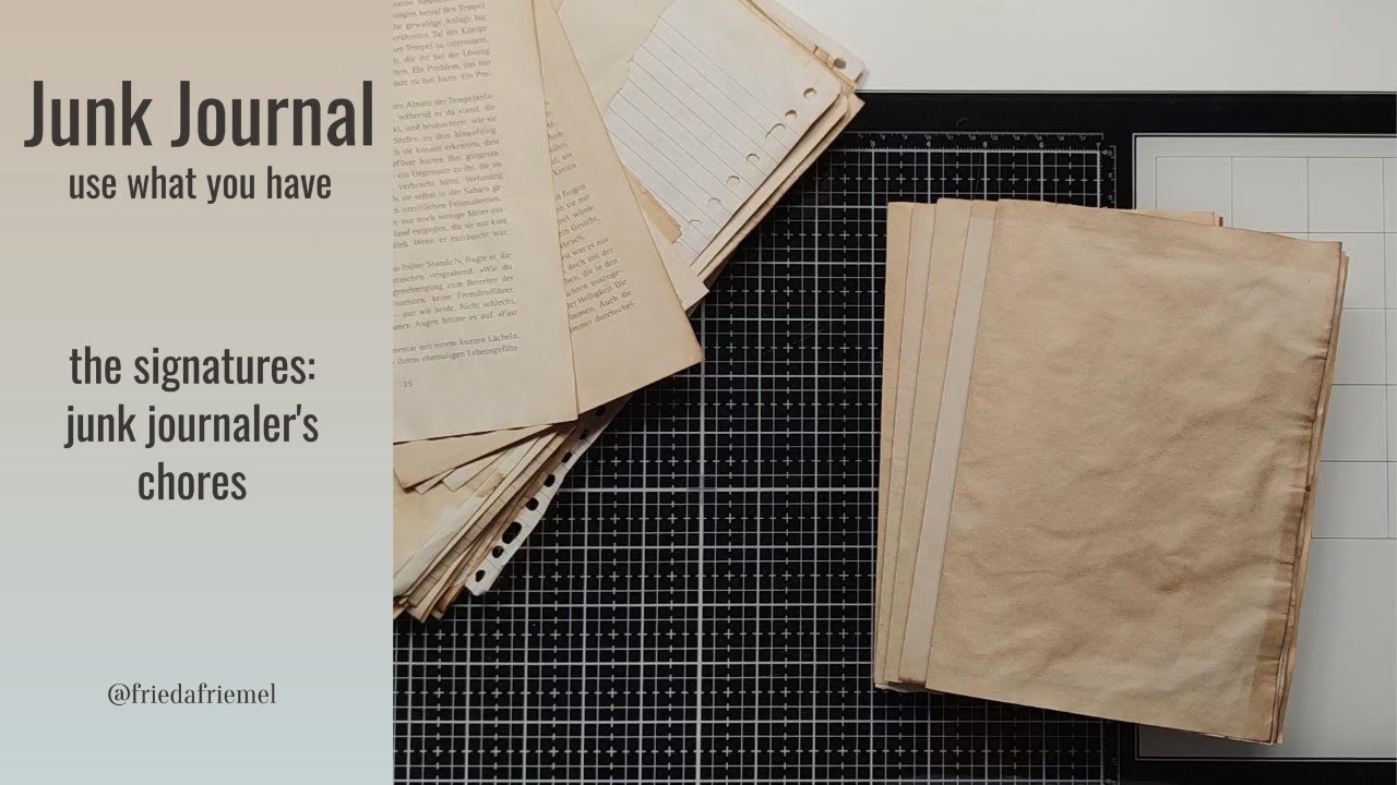 #backtobasics THE SIGNATURES - junk journaler's chores #junkjournal