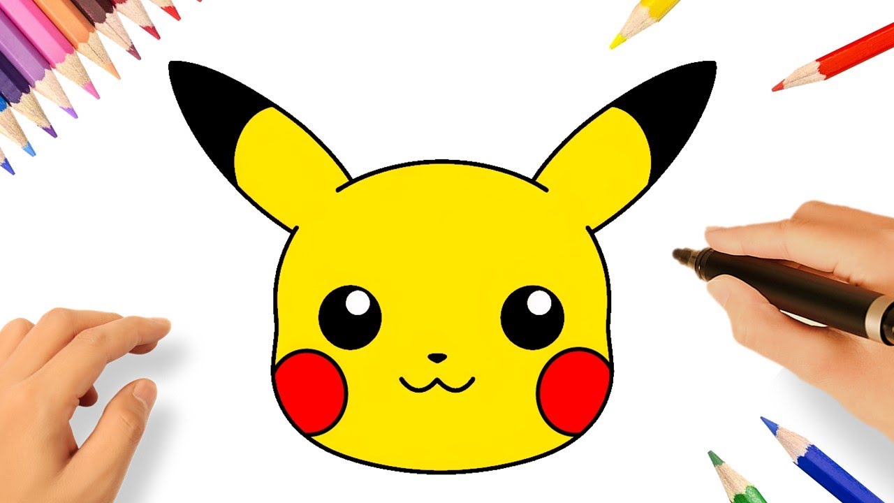 CÓMO DIBUJAR A PIKACHU FACIL PASO A PASO⚡