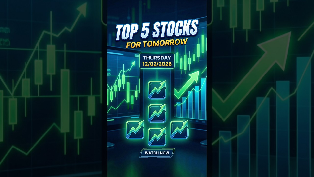 Top 5 Intraday Stocks for Tomorrow 🚀 | 12 Feb 2026#shorts #sharemarket #trading #viralshorts