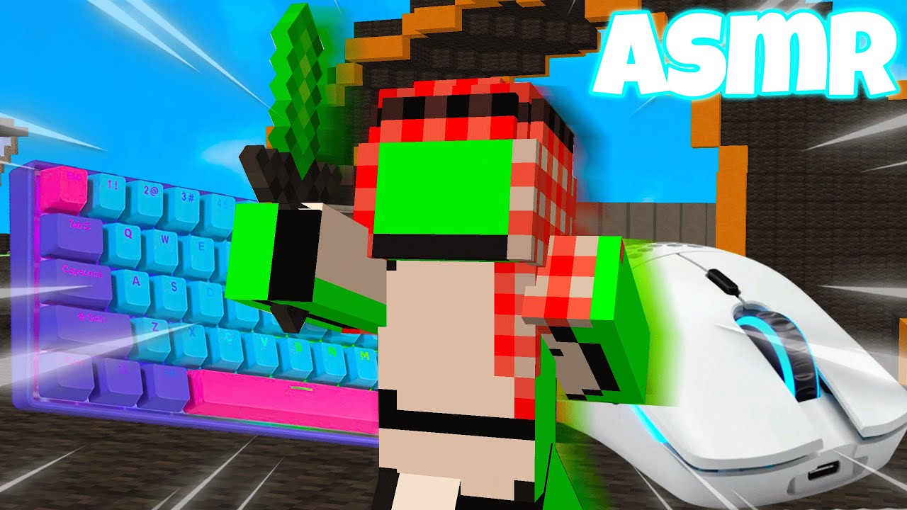 حرب السرير : ماوس وكيبورد كام وصوت ASMR | ماينكرافت