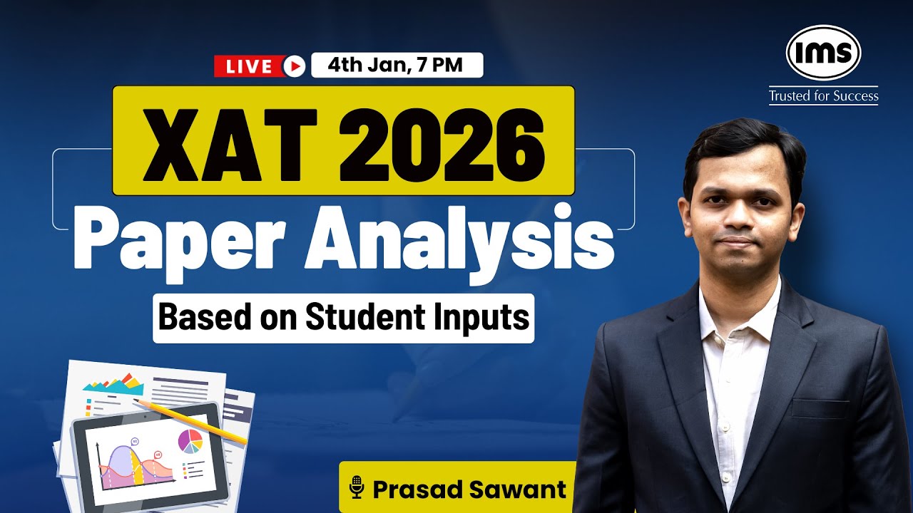 XAT 2026 Live Analysis |  XAT 2026 Score Vs Percentile | XAT 2026 Expected Cut-off | Prasad Sawant