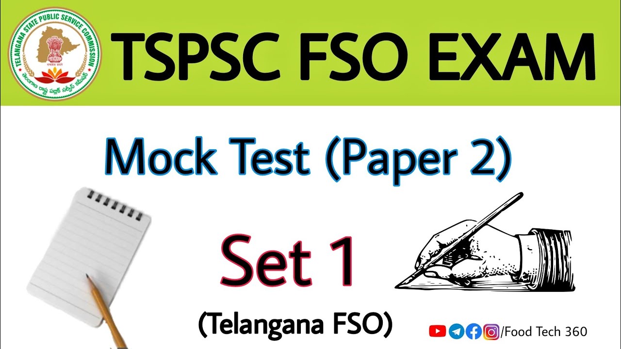 TSPSC FSO Mock Test (Set 1) | Telangana FSO Exam Important MCQs
