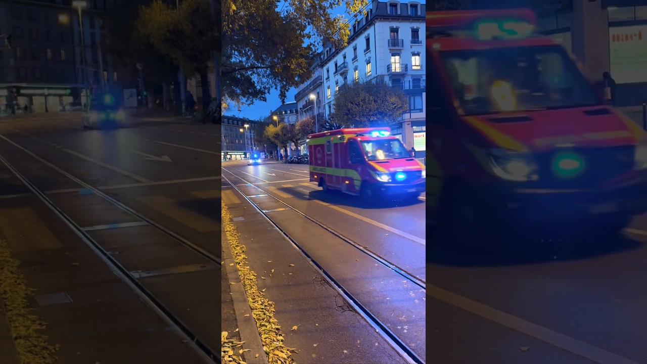 🚨 Night EMS Run in Geneva | Lights & Sirens
