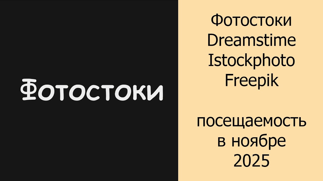 Фотостоки Dreamstime, Istockphoto, Freepik посещаемость в ноябре 2025 #фотостоки #фотостокер