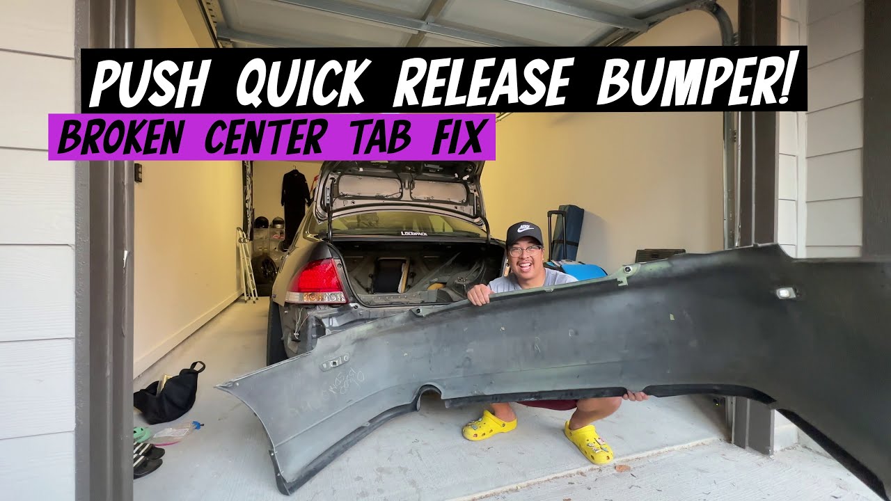 IS300 Rear Bumper Center Tab Fix! Push Quick Release!