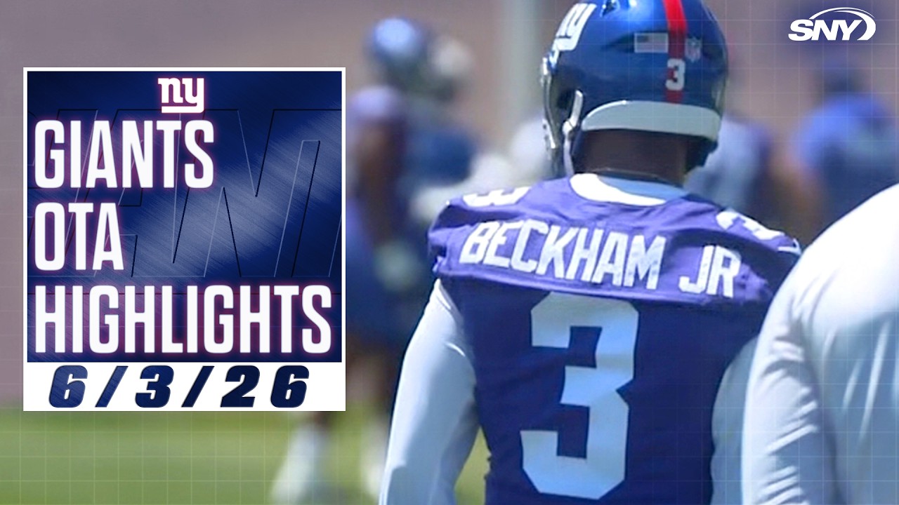 Odell Beckham Jr. highlights in return to Giants OTAs, first look at JuJu Smith-Schuster