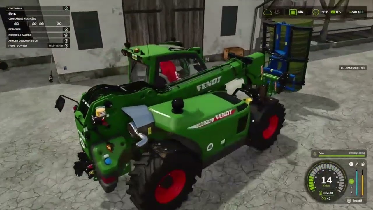 Farming simulateur épisode 3 le normand on nourri les animaux