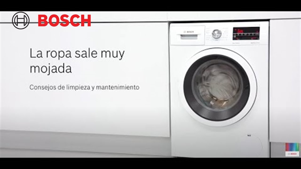 ¿La ropa sale muy mojada de la lavadora? Te damos soluciones