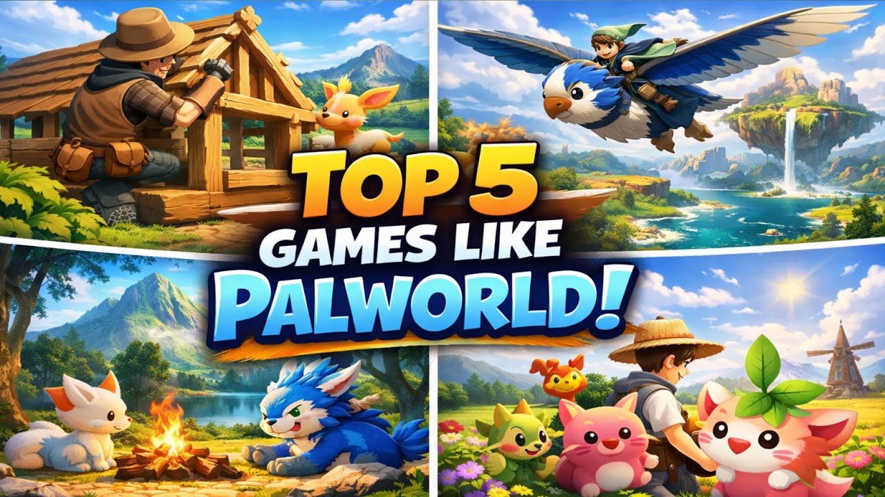 Top 5 Mobile Games Like Palworld(High Graphics+ FREE/Palworld Fans Must Try These Mobile Games  2025