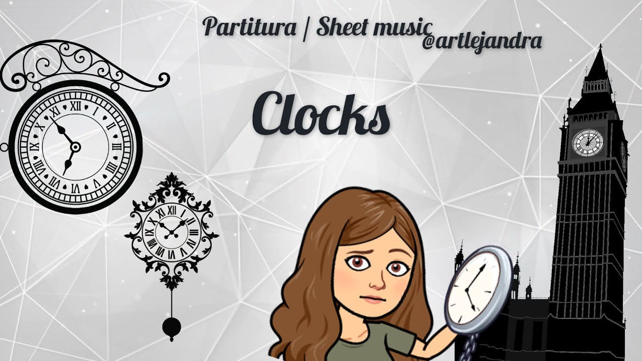 COLDPLAY - CLOCKS (partitura/sheet music)