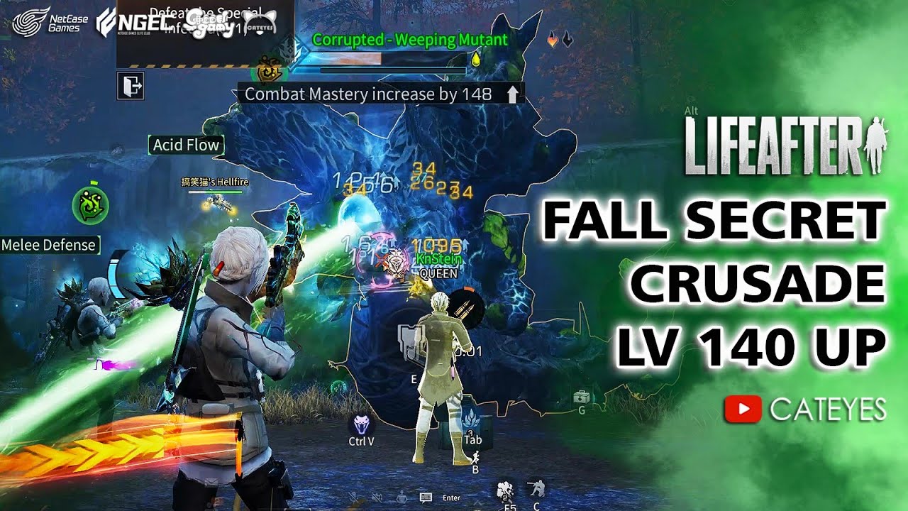 [4K]😸How LIFEAFTER F2P Players Clear Fall Secret Path Crusade Lv 140 up 💥Test BioT Serpent Shotgun 🐍