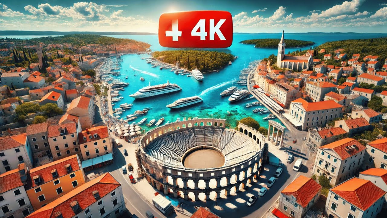 Pula in 4K: A Breathtaking 🚁 Drone Footage in Glorious 4K UHD 60fps 🇭🇷
