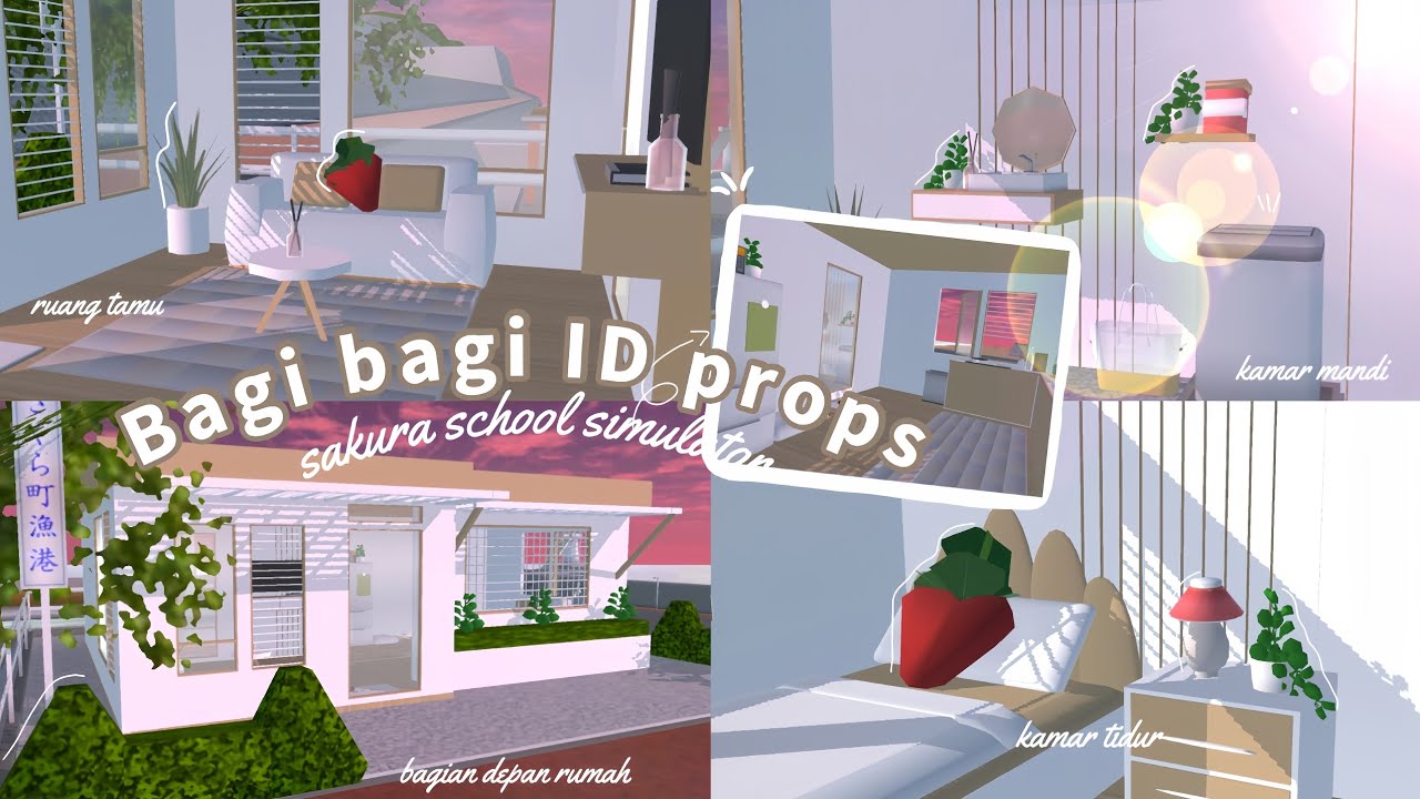 || RUMAH ALA KOREAN 🇰🇷 || BAGI - BAGI ID PROPS🌿 || SAKURA SCHOOL SIMULATOR🍥