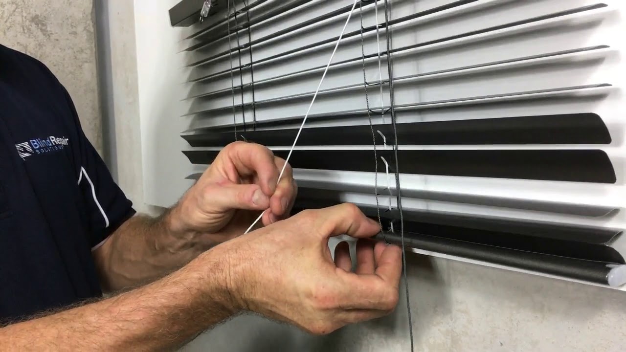 How to Re-Cord a Venetian Blind.